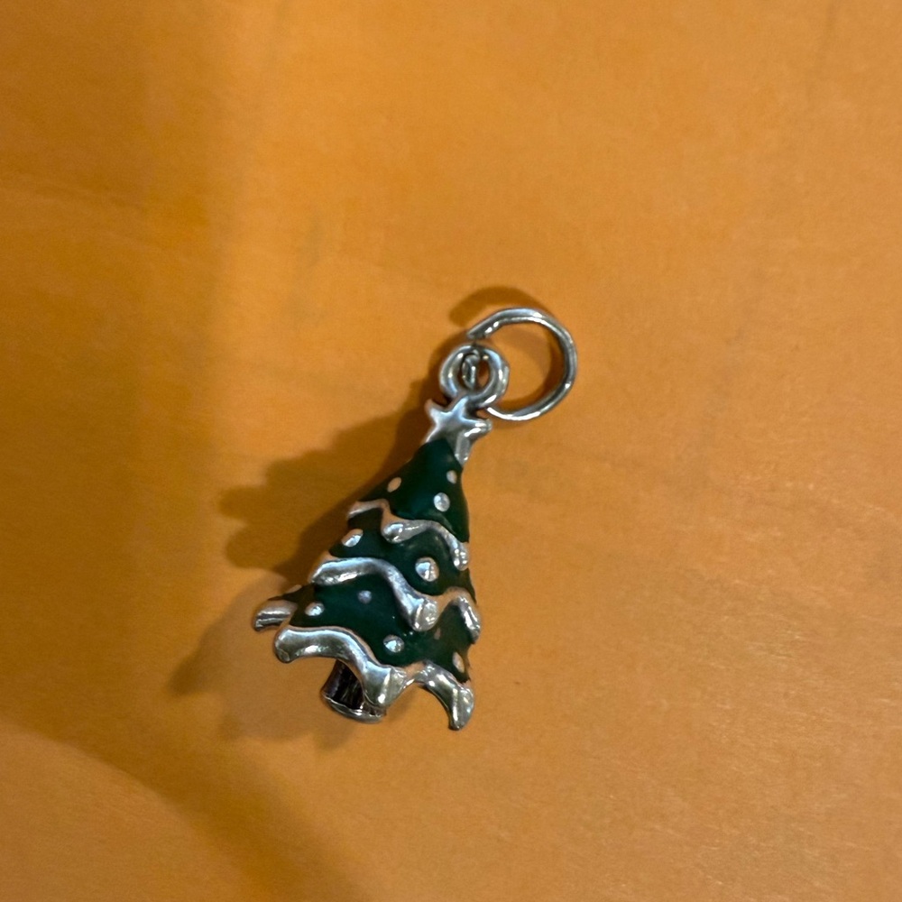 James Avery Christmas Tree Enameled Charm